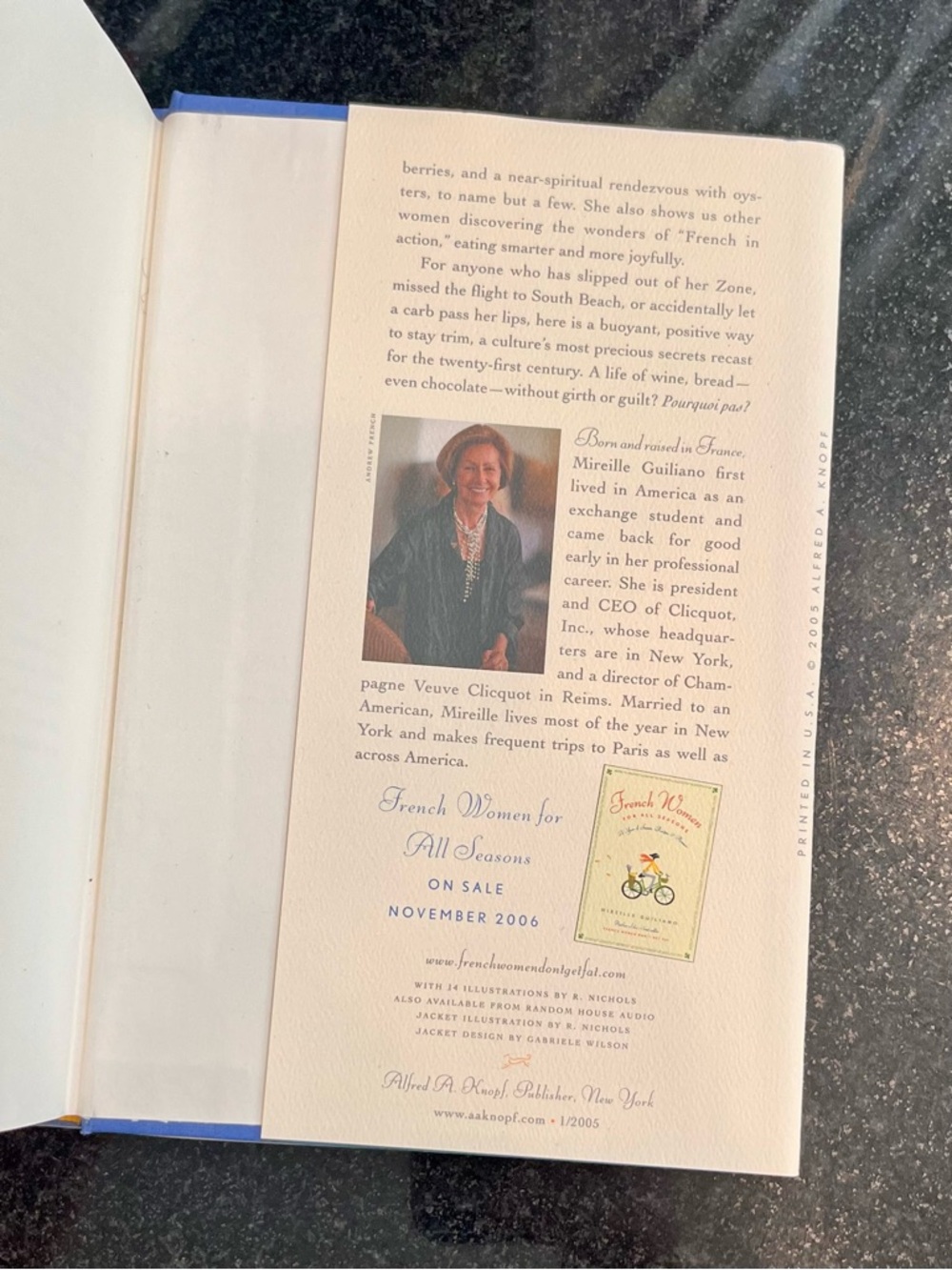 French Women Don’t Get Fat hardcover book, new - Picture 3 of 4